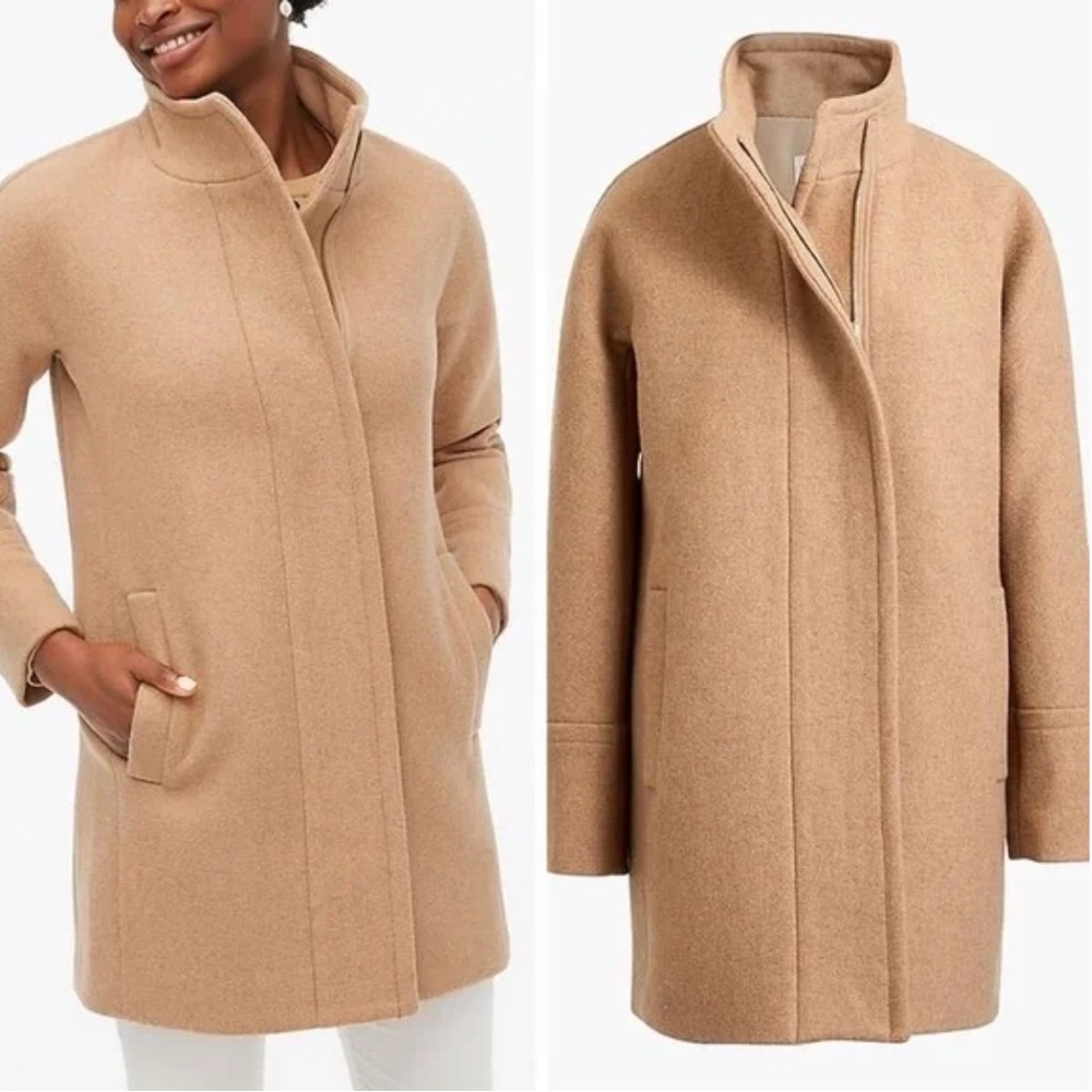 J. Crew City Coat in Camel Color, Size 2P